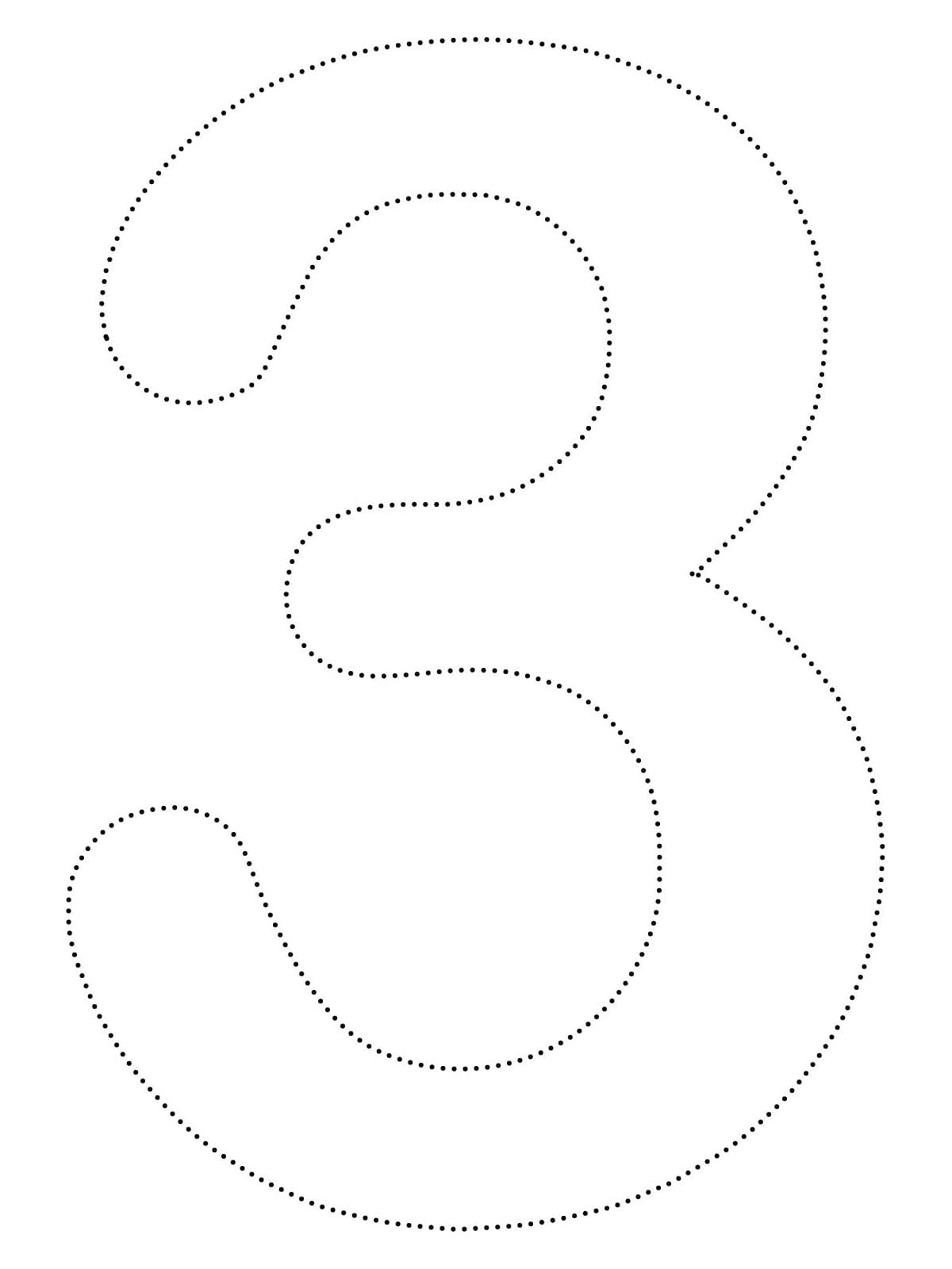 Number 3 Tracing Worksheet Coloring Page Download Print Or Color 
