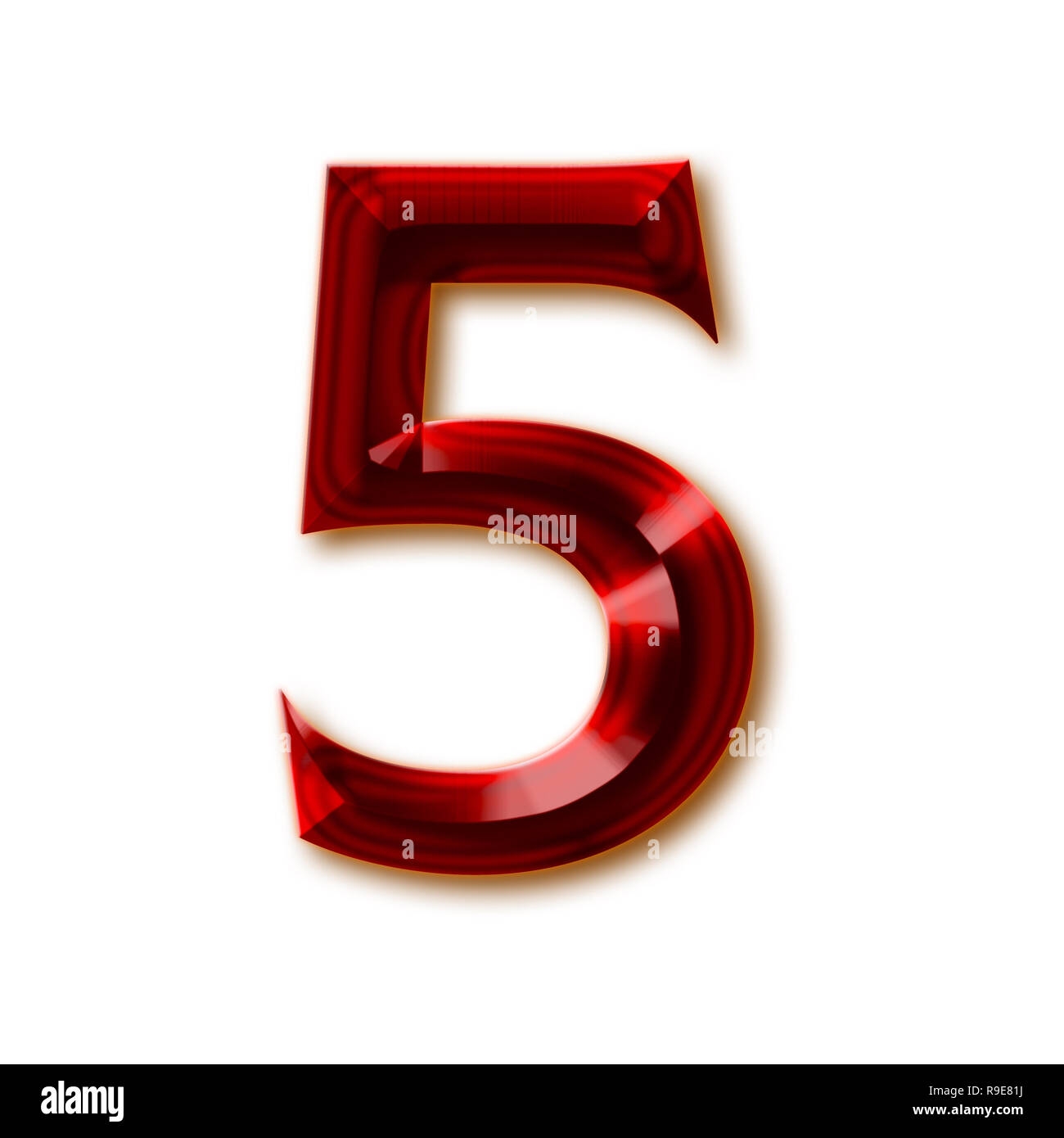 Number 5 Red