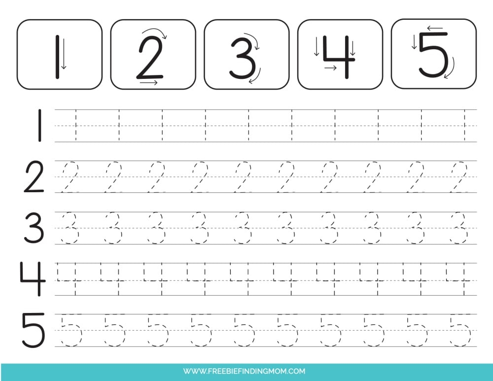 Number Tracing Worksheet 1 10 Fun And Educational Activities For Kids