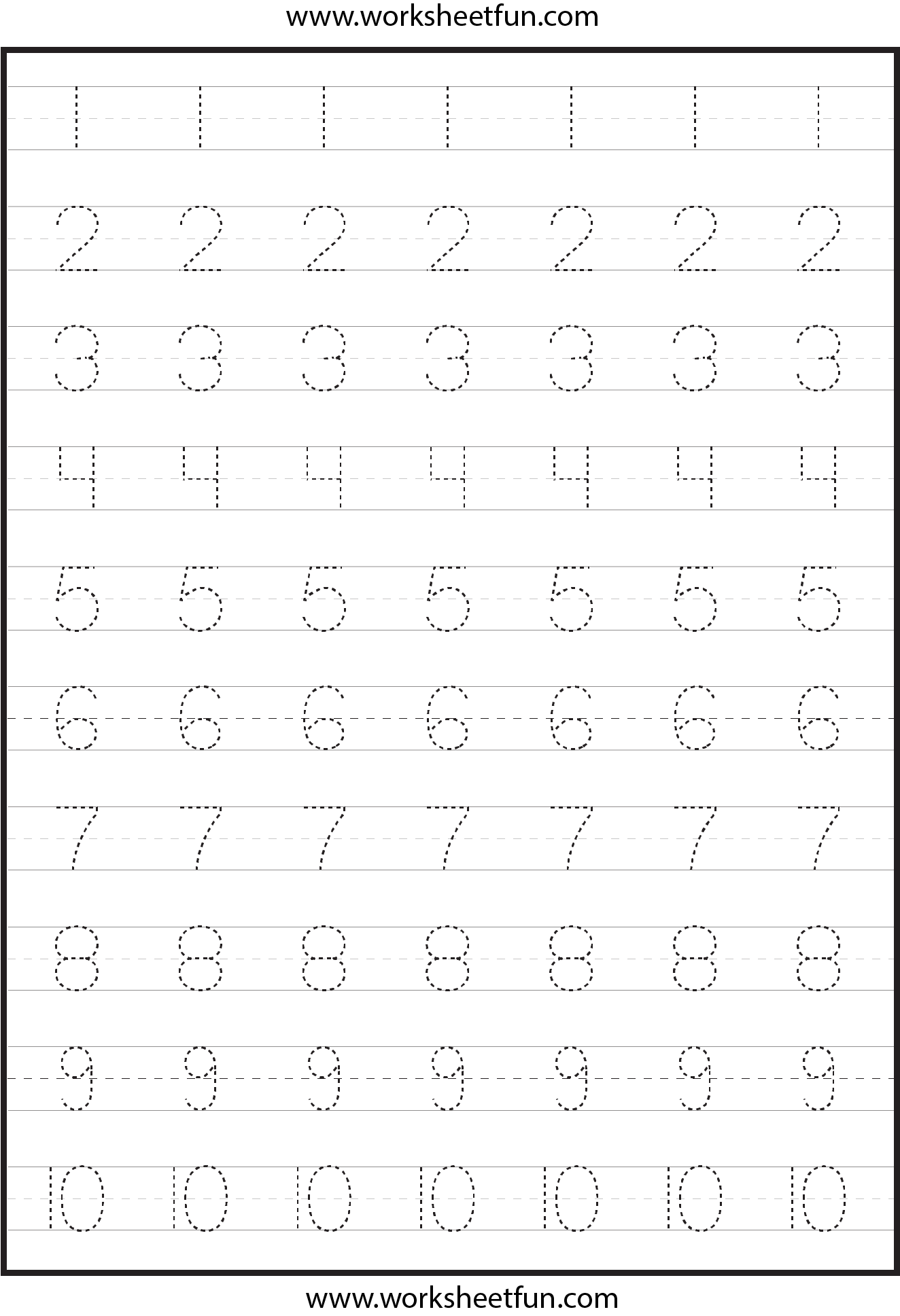 tracing numbers worksheets pdf