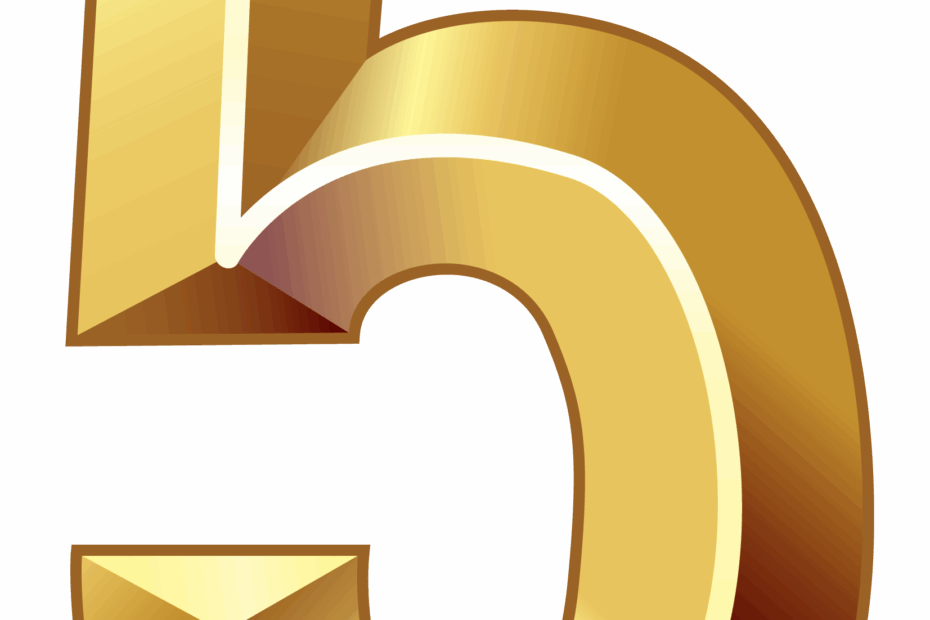 Numbers Clipart Five Glossy Number 5 Png Download Ful Vrogue co