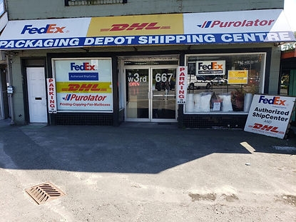 Packaging Depot Shipping North Vancouver FedEx DHL Purolator