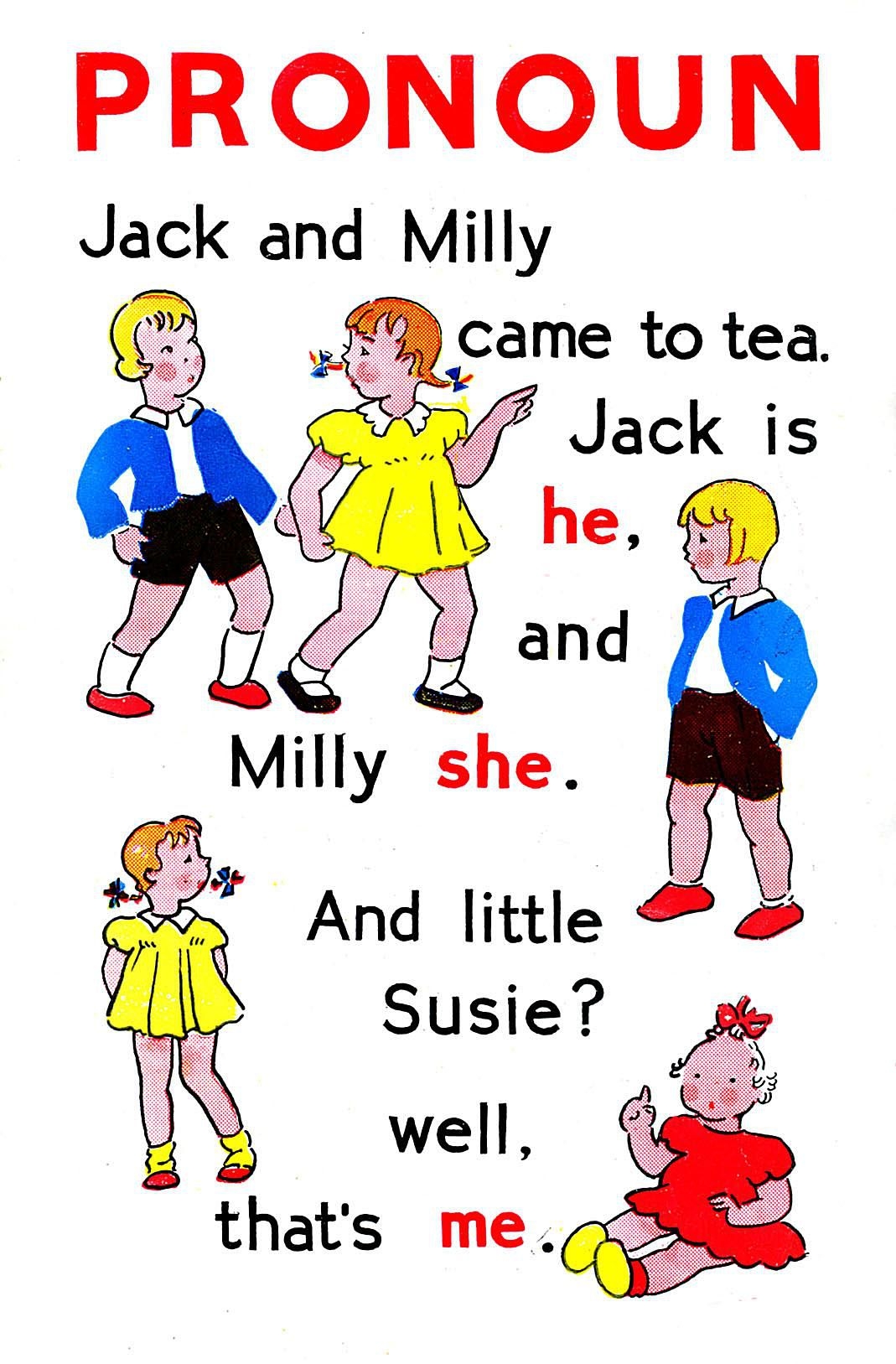 sample of pronouns