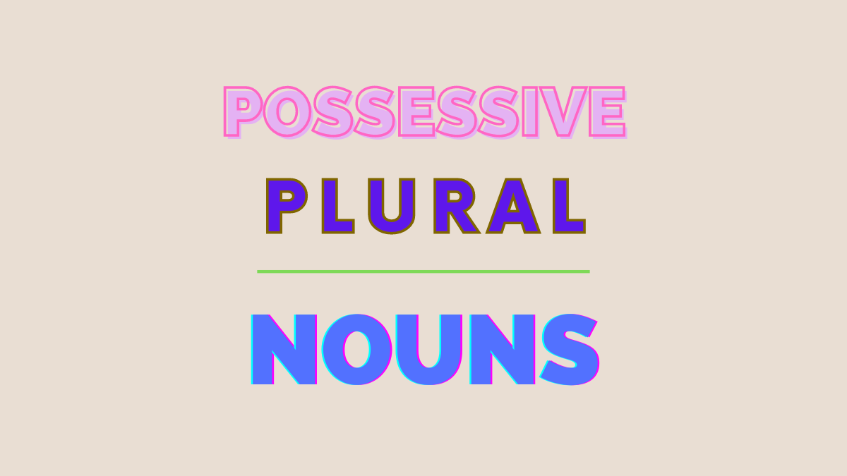 Plural Possessive Nouns Definition Examples Use Adjective Attic