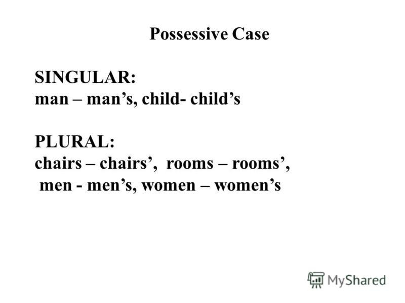 plural possessive construction