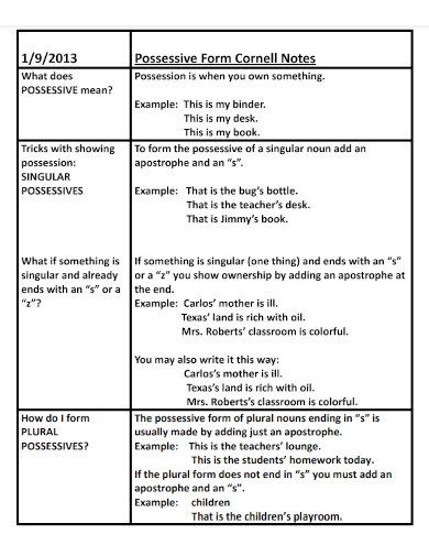 plural possessive noun example