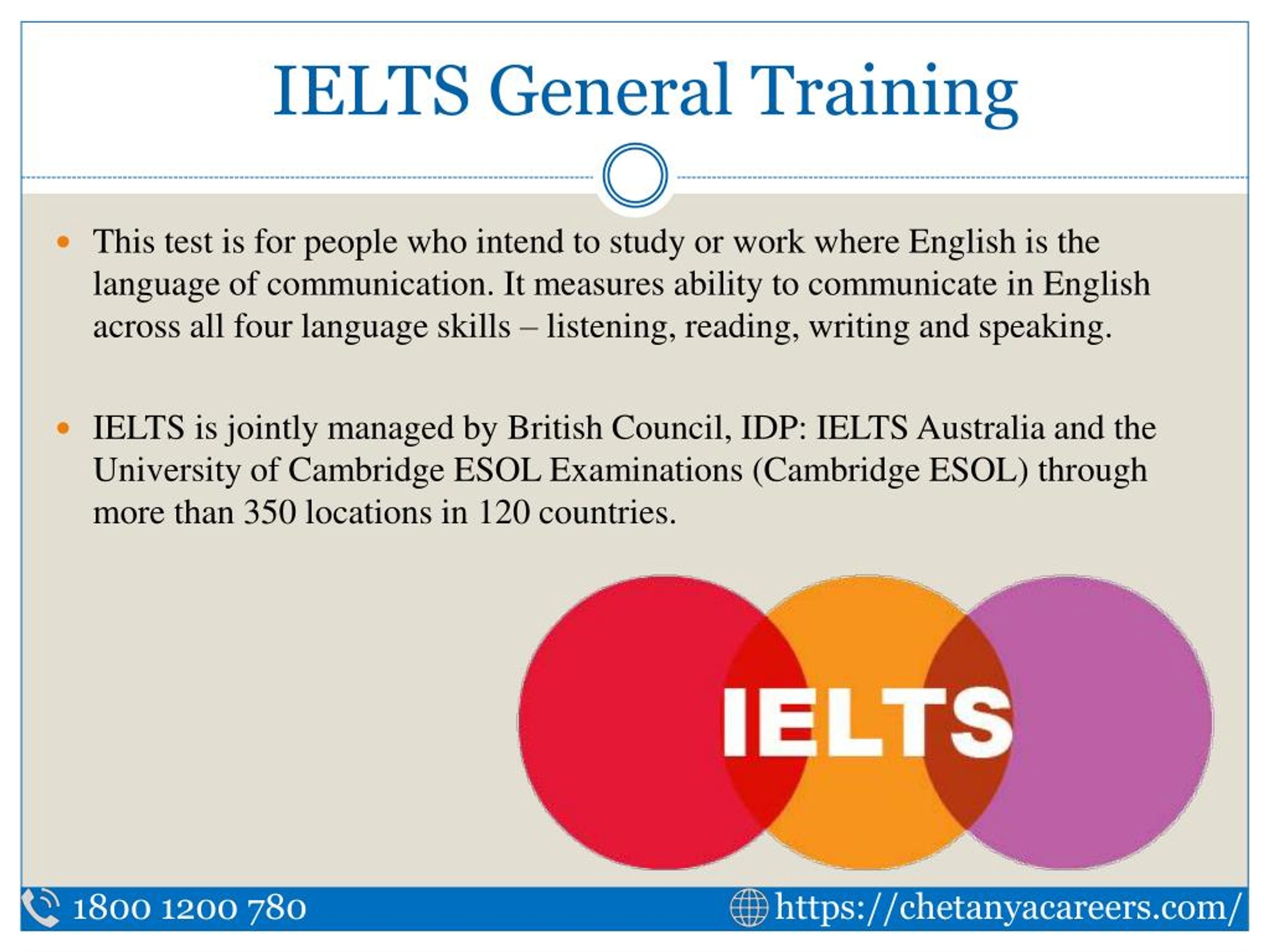 PPT IELTS General Training PowerPoint Presentation Free Download 