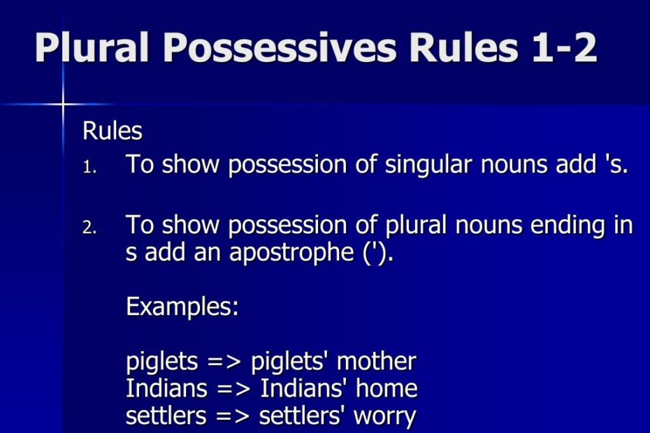PPT Possessives PowerPoint Presentation Free Download ID 2674122