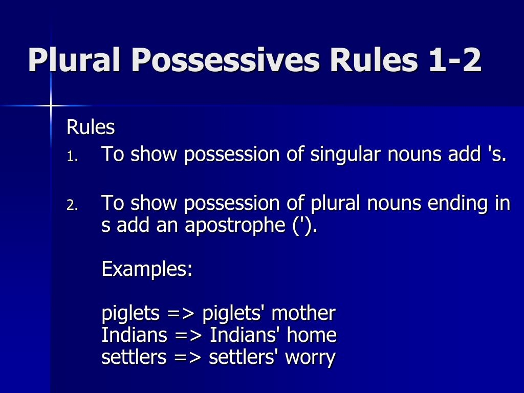 PPT Possessives PowerPoint Presentation Free Download ID 2674122