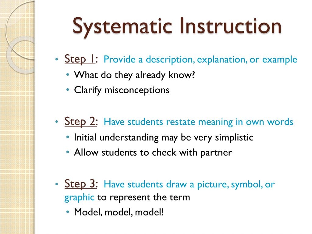 PPT Vocabulary Instruction PowerPoint Presentation Free Download 