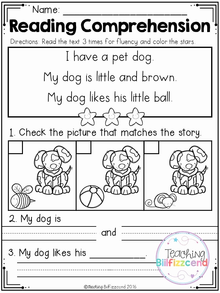preschool reading worksheets