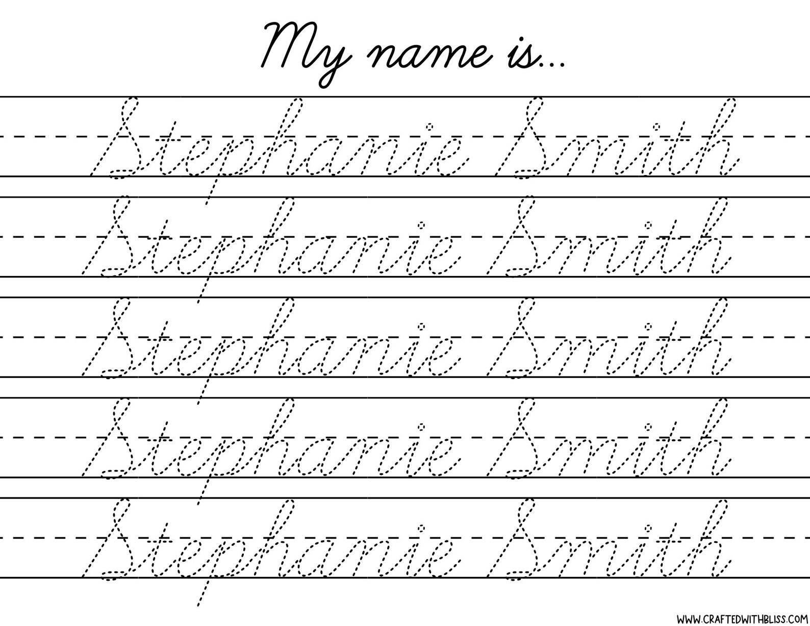 Practice Name Writing Generator