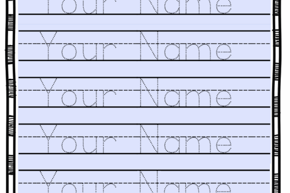 Preschool Free Name Tracing Printables Name Tracing Worksheets