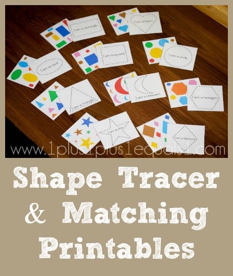 Preschool Printables Shape Tracers 1 1 1 1 Math Printables Free 
