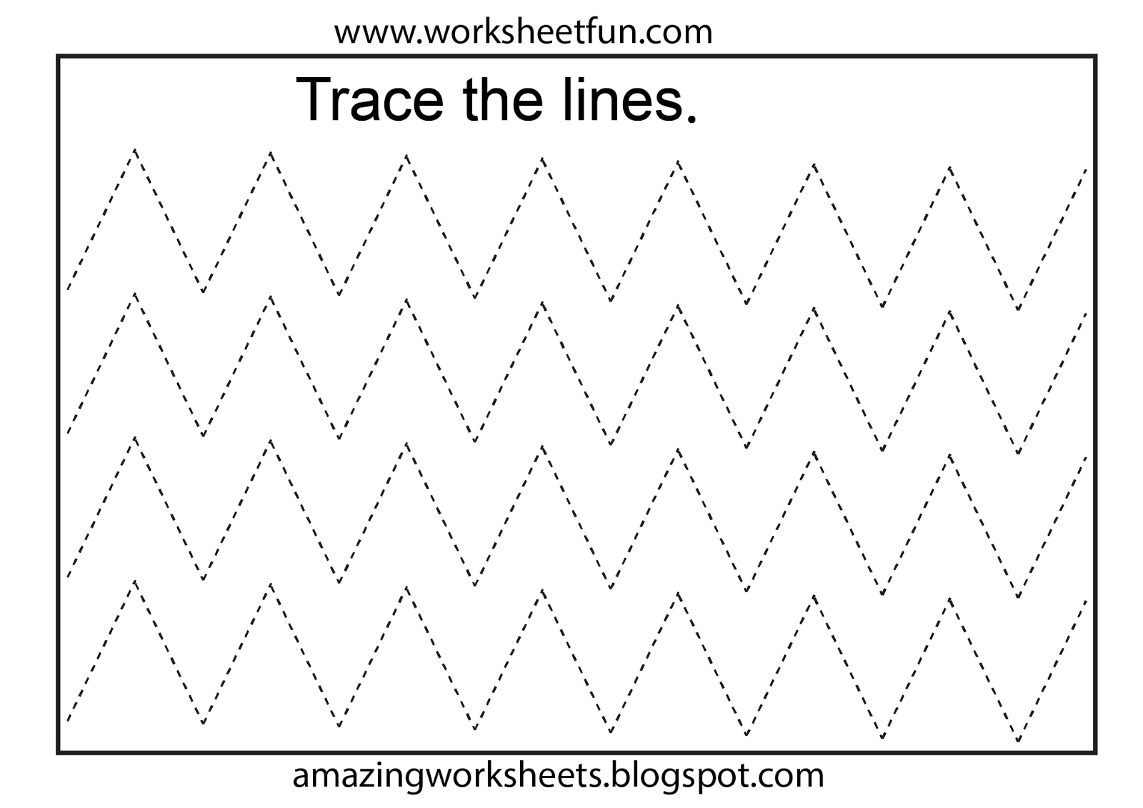 Preschool Tracing Straight Lines Worksheets Name Tracing Generator Free