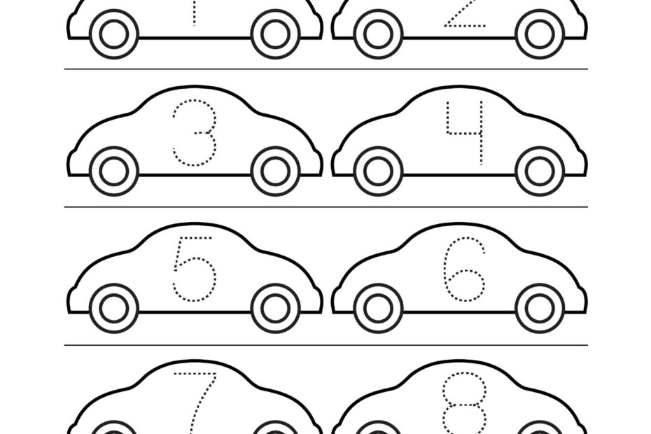 Preschool Tracing Worksheets Coloring Pages