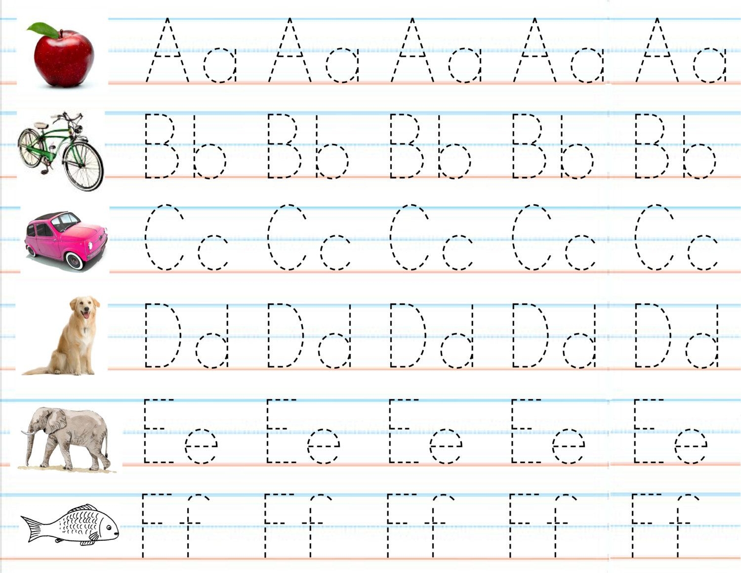small abc writing practice