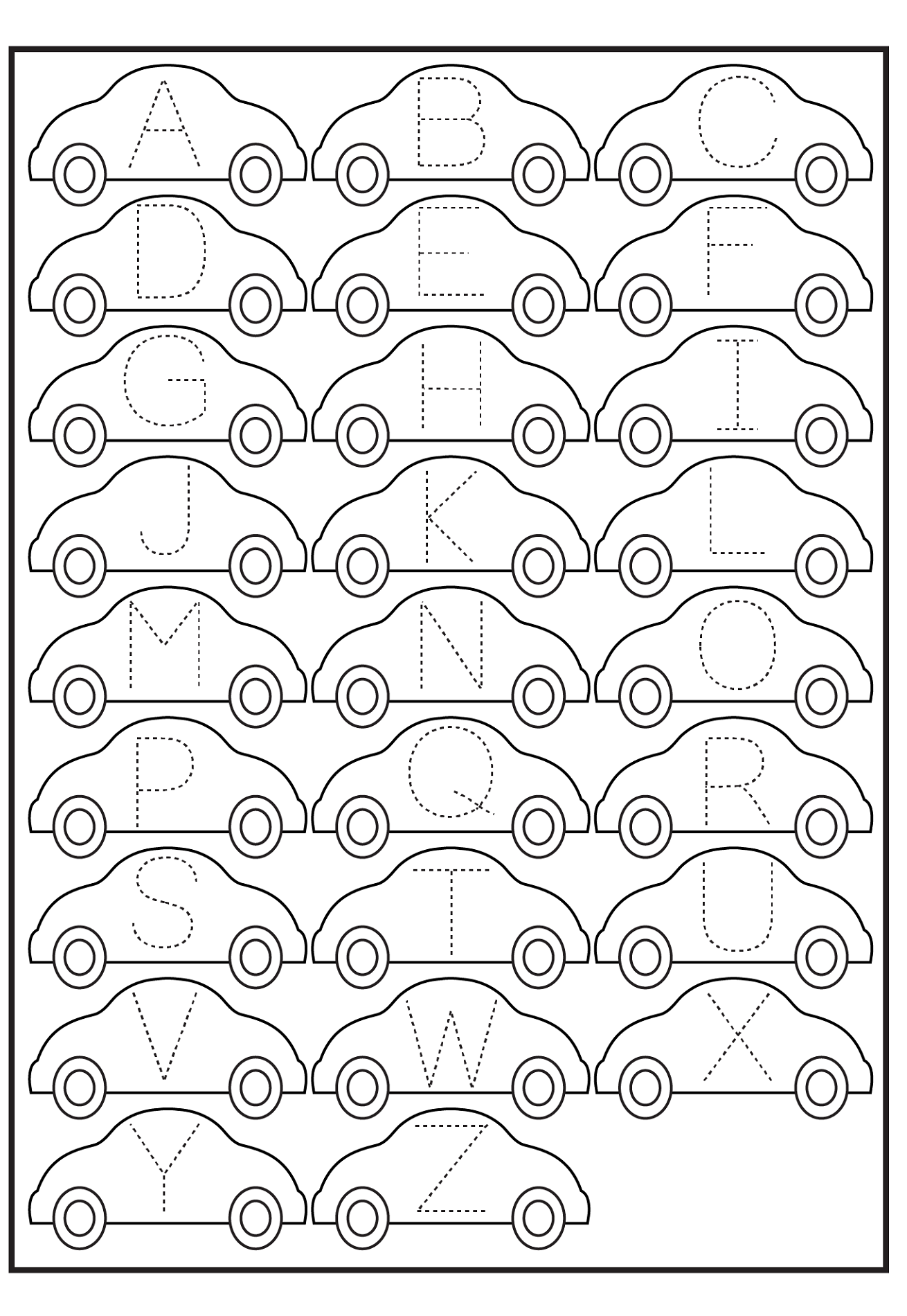 Printable ABC Traceable Worksheets Activity Shelter Free Printable 