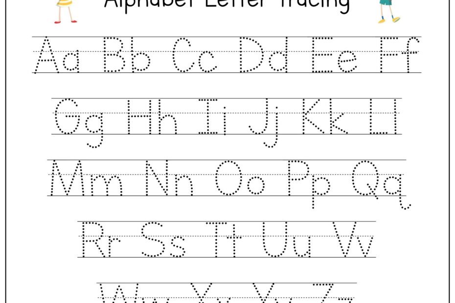 Printable Alphabet Trace Sheets