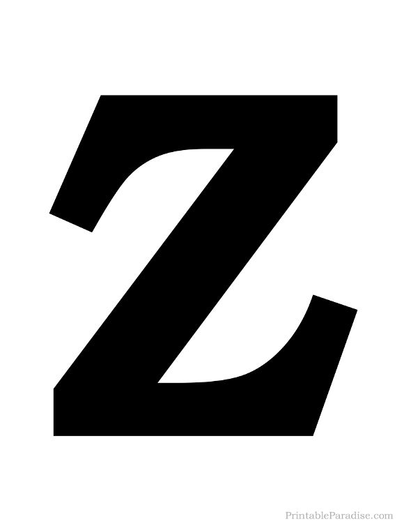 Printable Letter Z