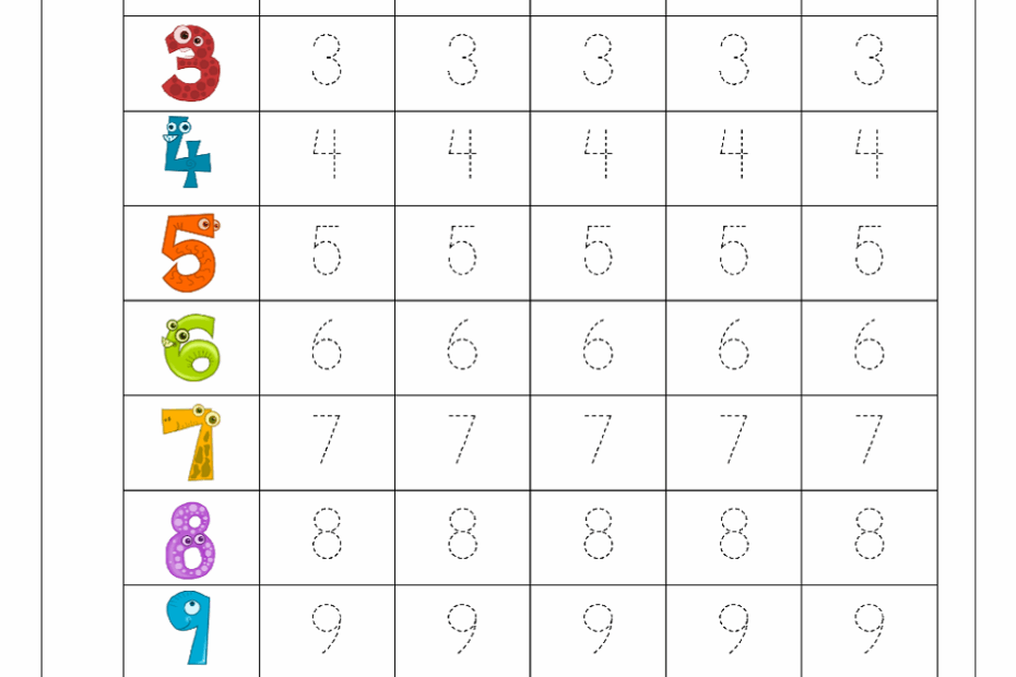 Printable Number Writing Worksheets S oldvictheatre