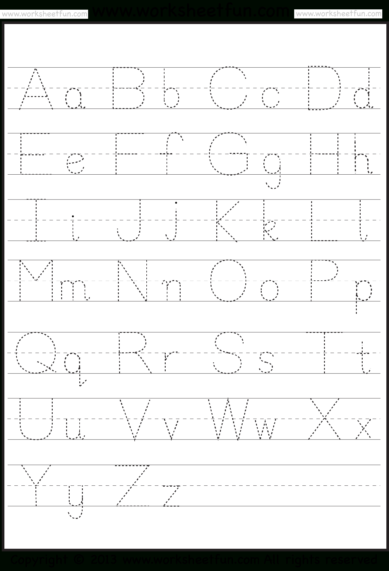 Printable Traceable Letters And Numbers