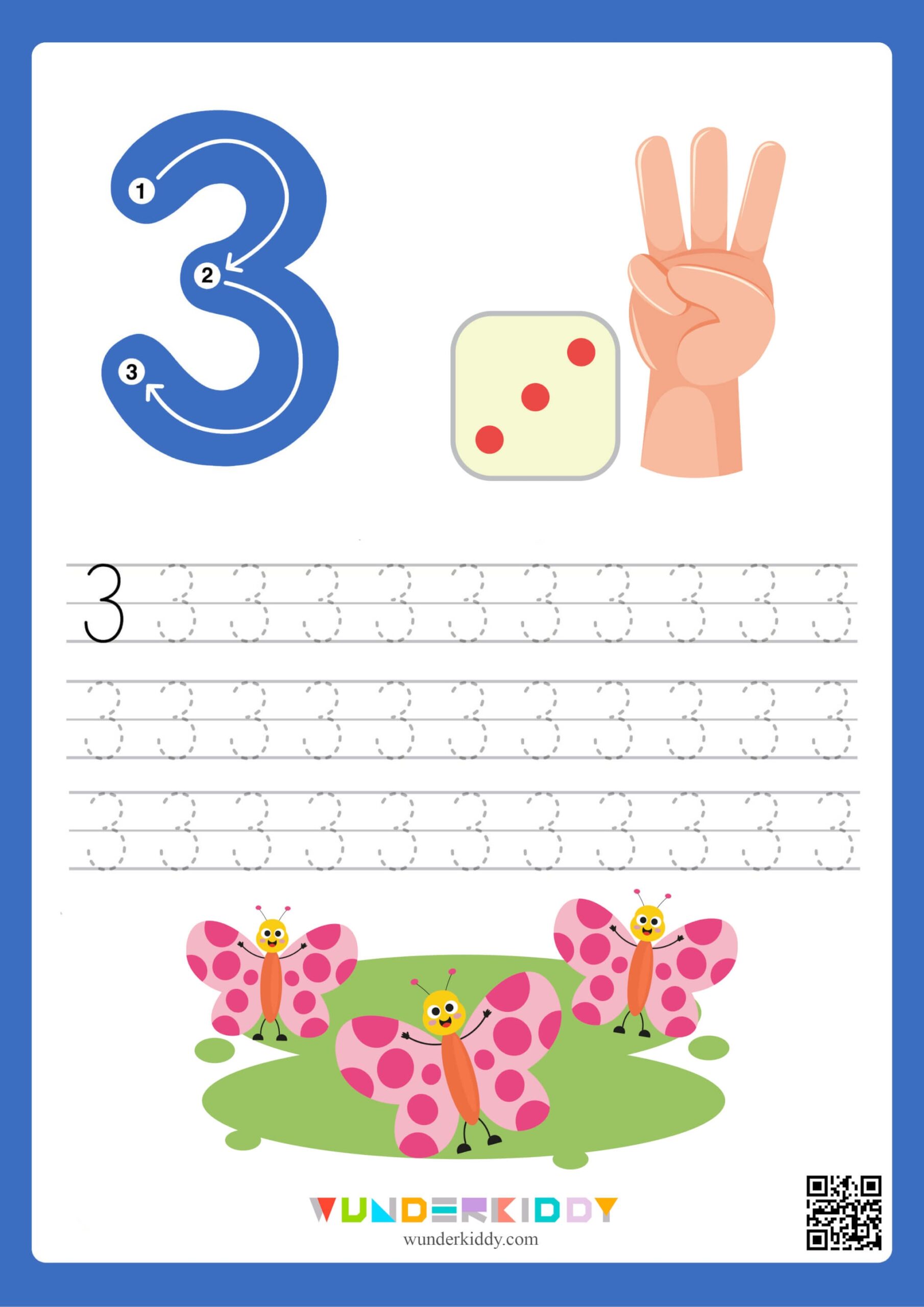 tracing numbers 1 10 worksheet