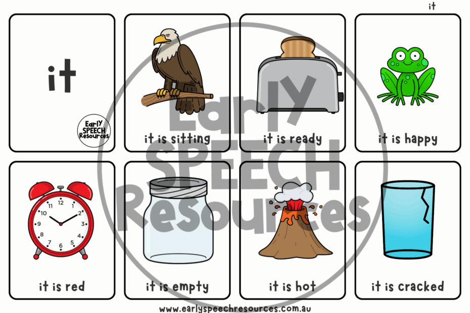 Pronouns Premium Resource Sample Early Speech Resources