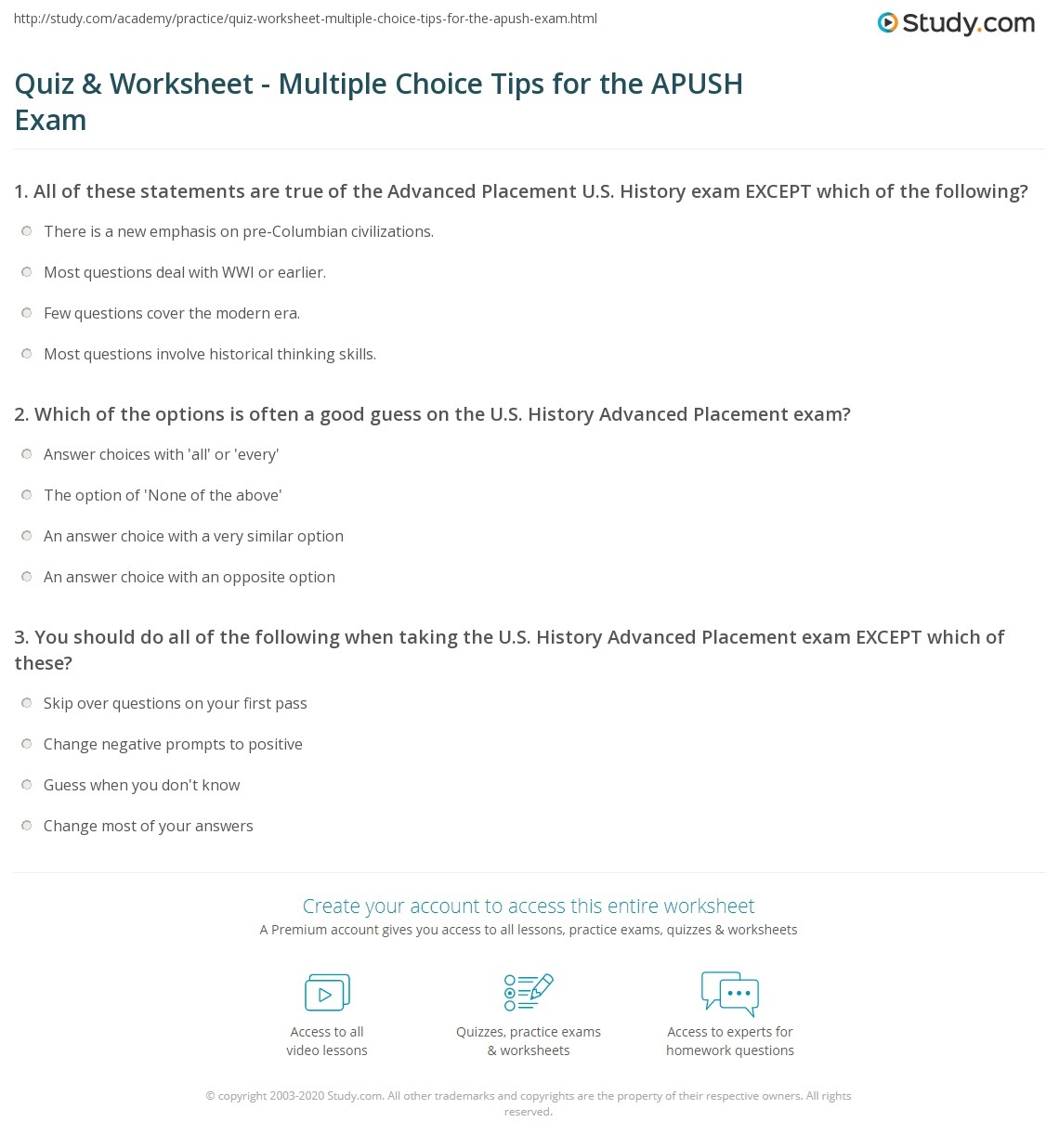 apush multiple choice practice exam pdf