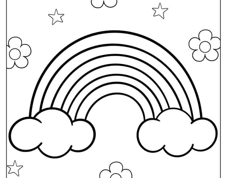 Rainbow Coloring Pages Printable Free Unleash Your Inner Artist