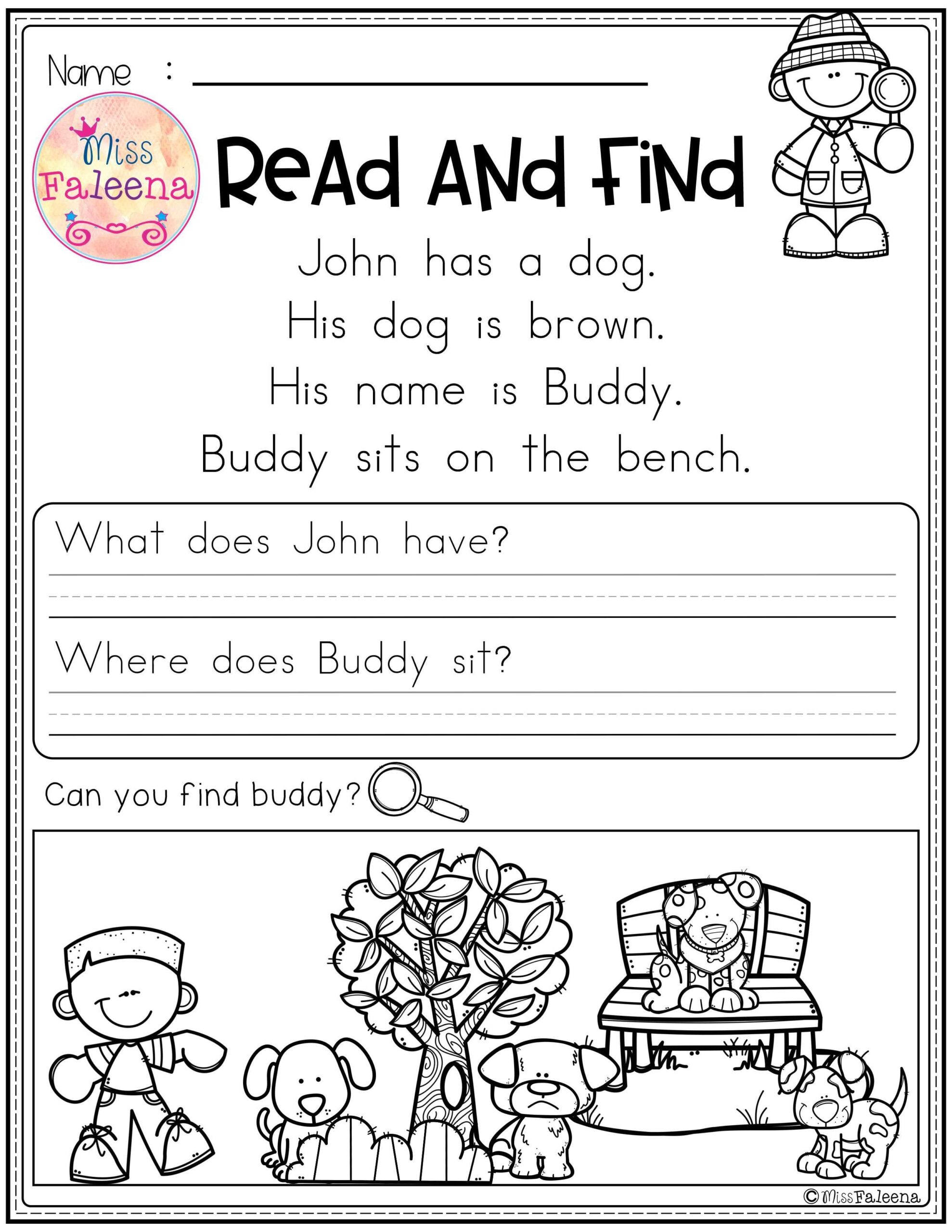 worksheets reading