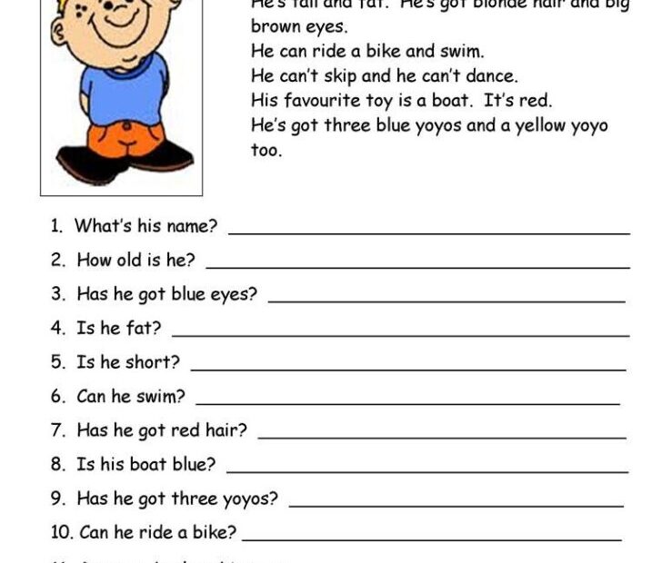 Reading Comprehension Exercises For Esl Adults Reading Comprehension