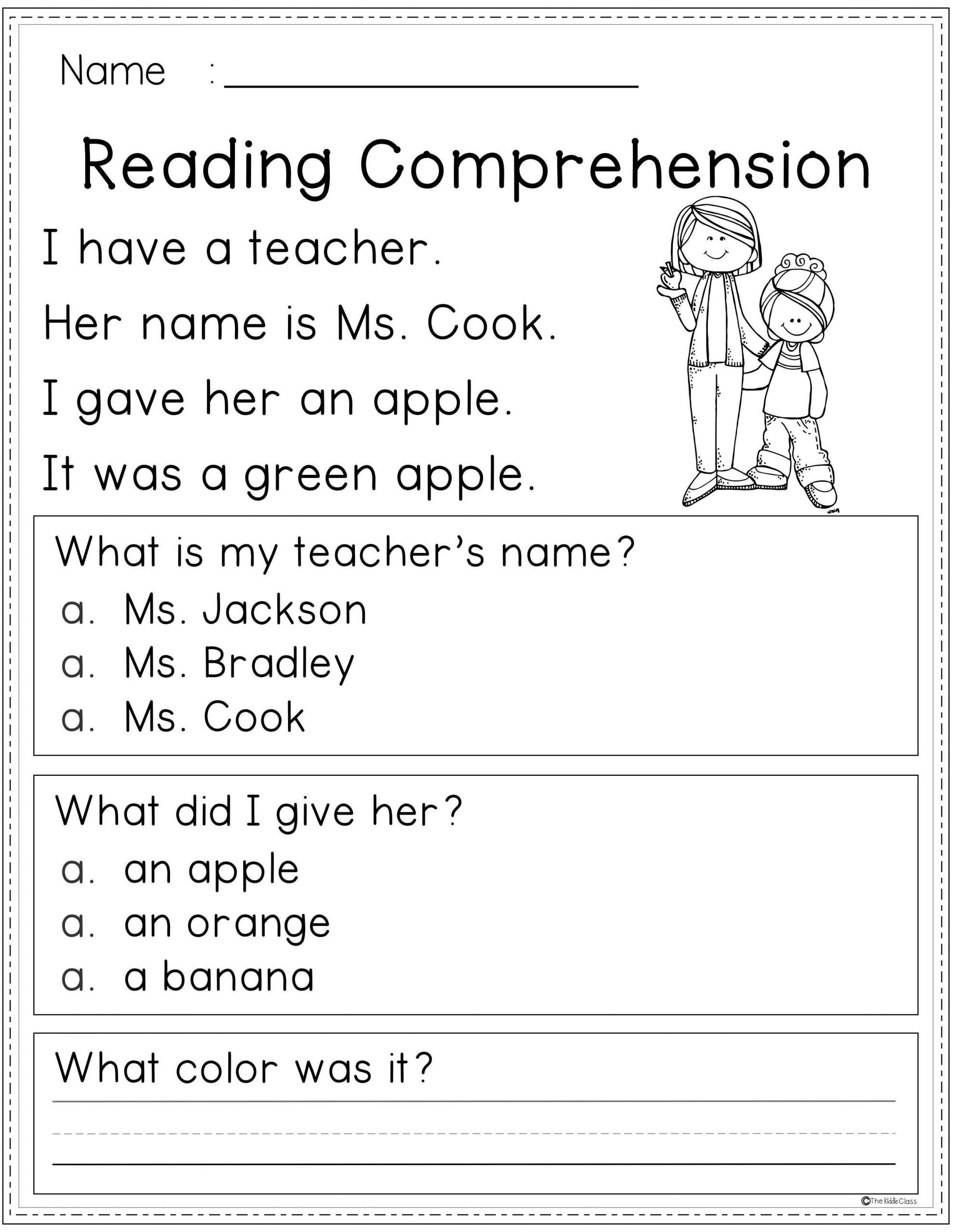 Reading Comprehension For Second Grade Pdf