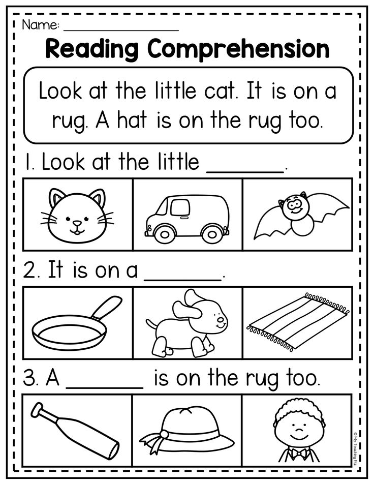 Reading Comprehension Practice Kindergarten