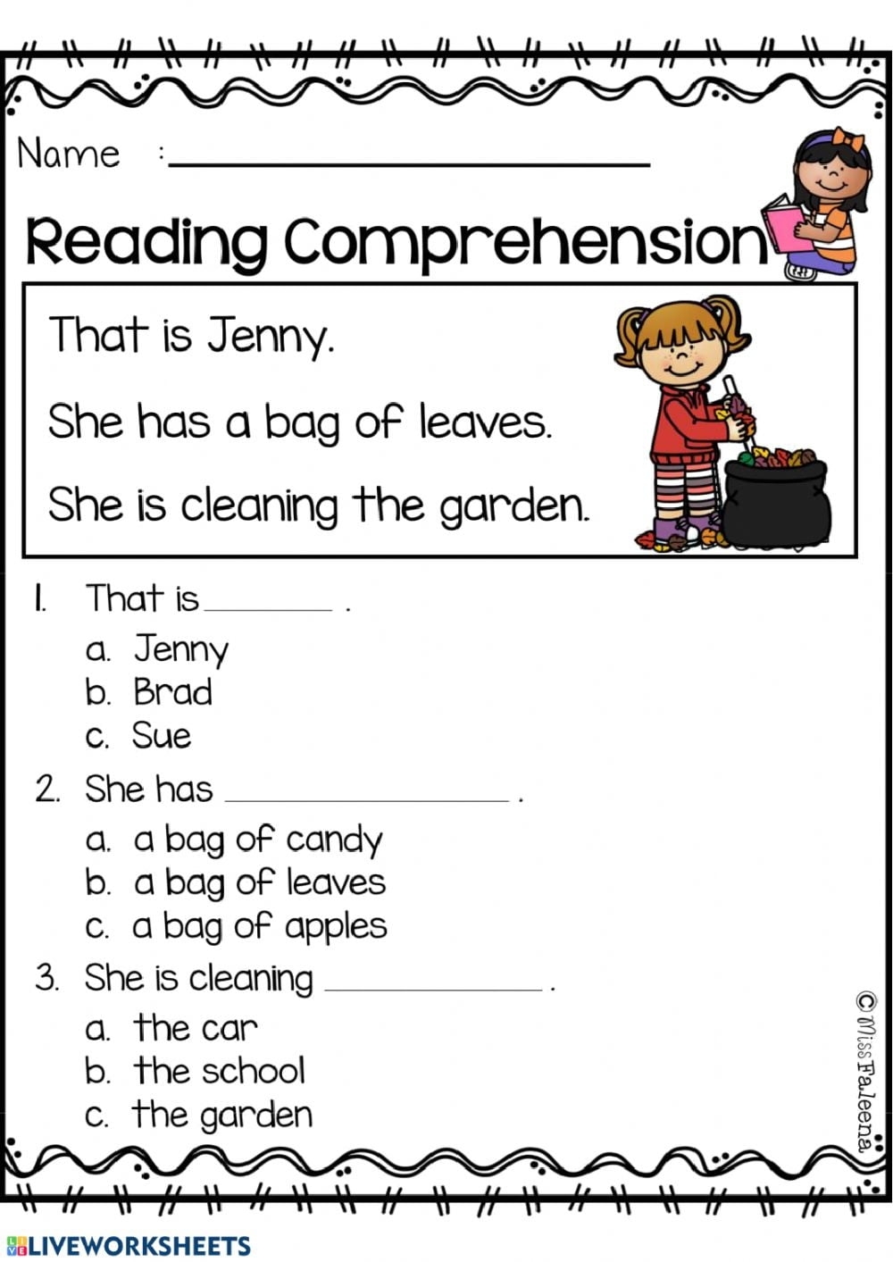 Reading Comprehension Worksheets Pdf Reading Worksheet Printable
