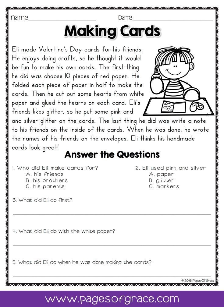 Reading Passages For 3rd Grade With Questions