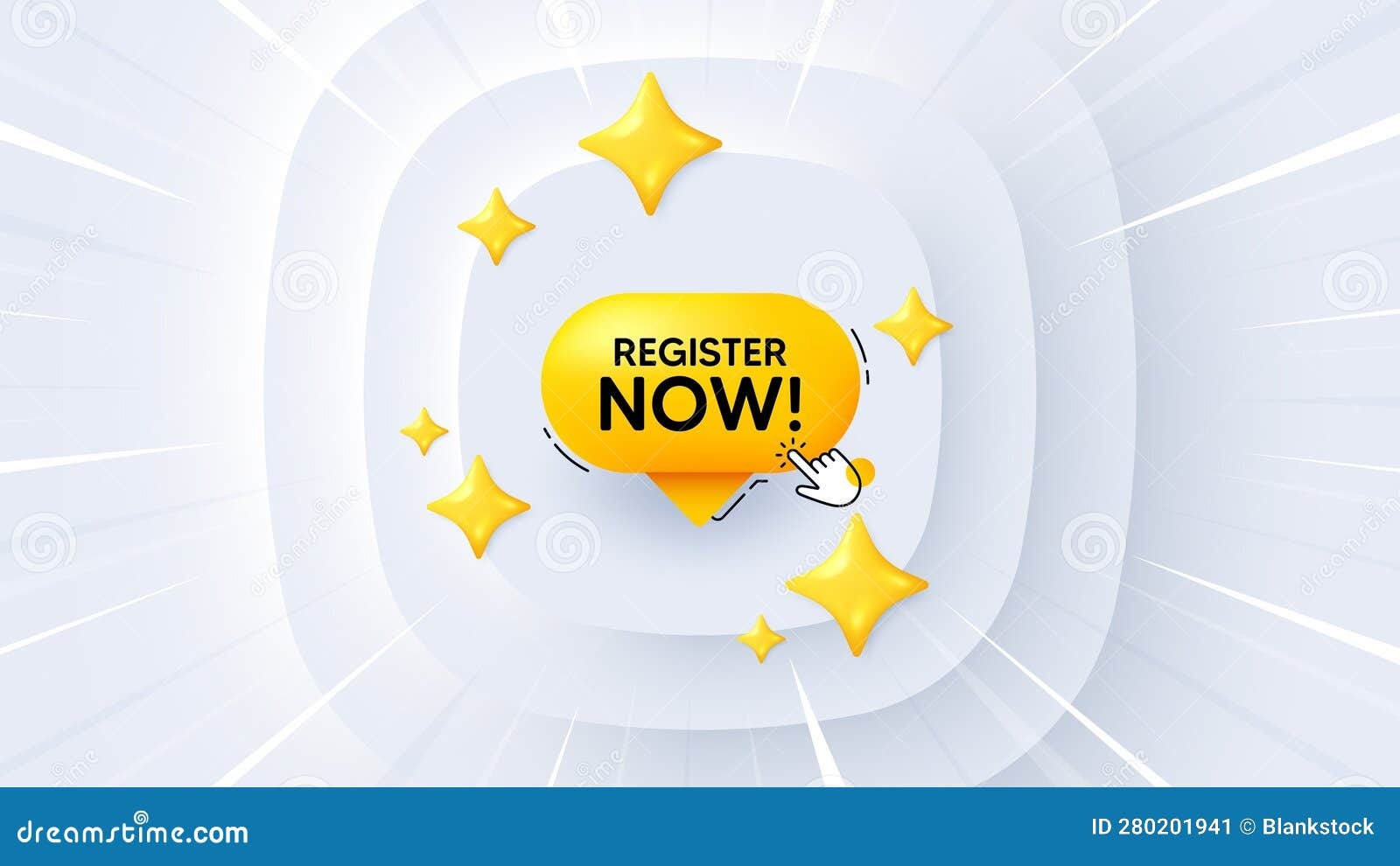 Register Now Speech Bubble Free Registration Tag Neumorphic Offer 3d 