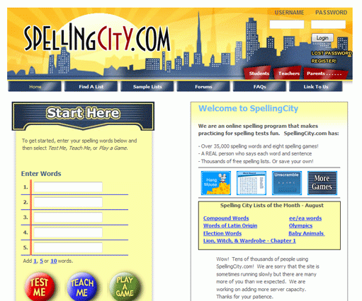 Room 17 2015 SPELLING CITY Word Lists