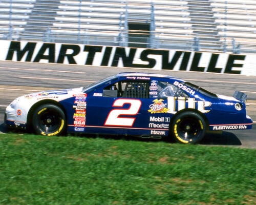 RUSTY WALLACE 2 MILLER LITE FORD ON TRACK AT MARTINSVILLE 8X10 GLOSSY