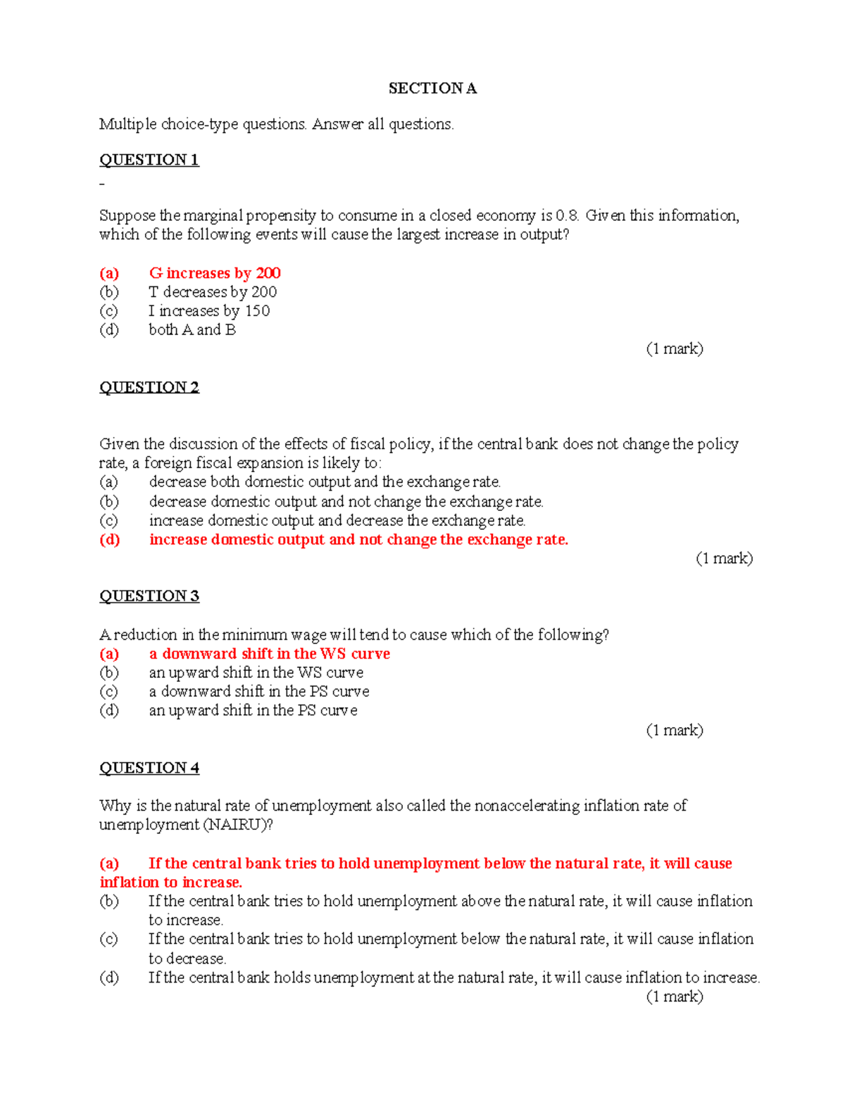 Sample Multiple Choice Questions Vrogue co