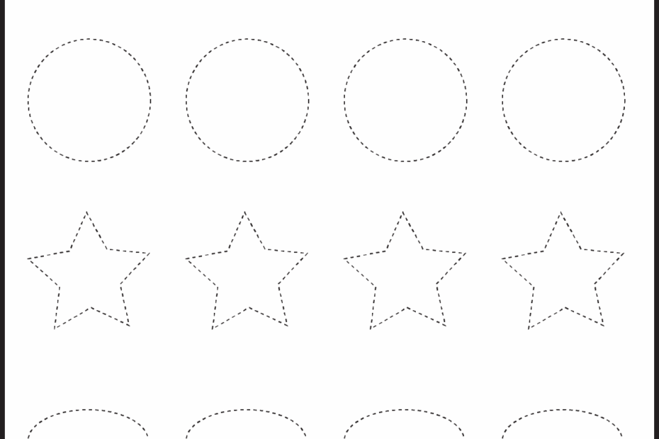Shape Tracing Worksheets Free Printable