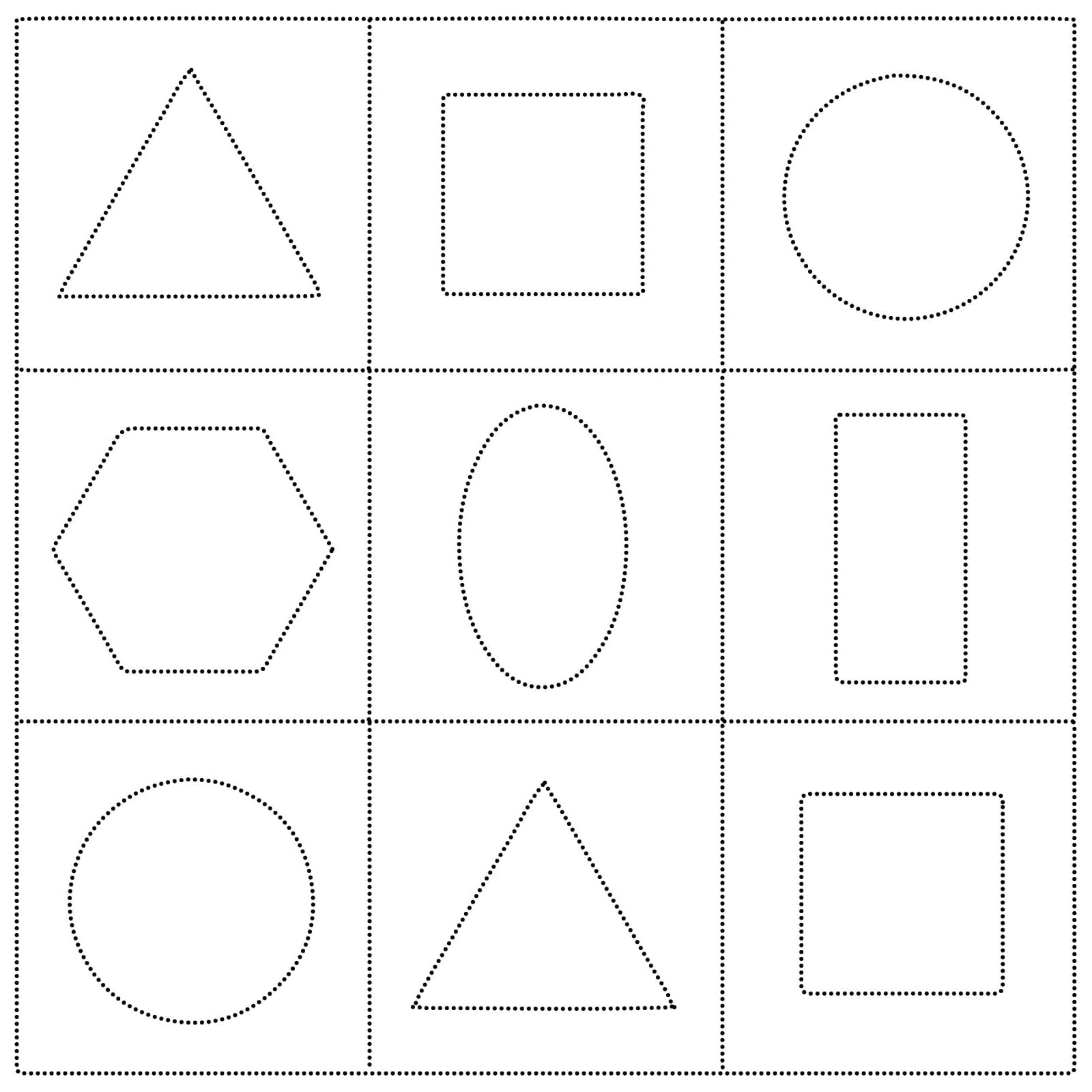 Shapes Tracing Coloring Page Download Print Or Color Online For Free