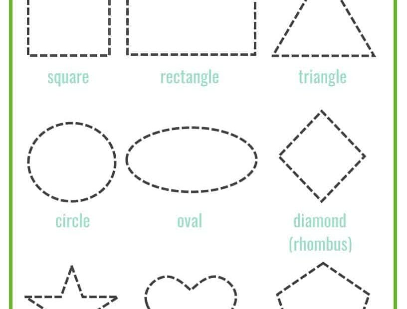 Shapes Worksheets For Preschool Free Printables Mary Martha Mama