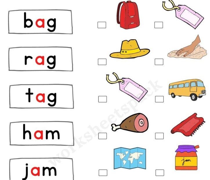 Short A Worksheets For Kindergarten Free PDF Printable And On