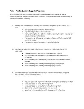 Short Answer Questions Apush Period 3