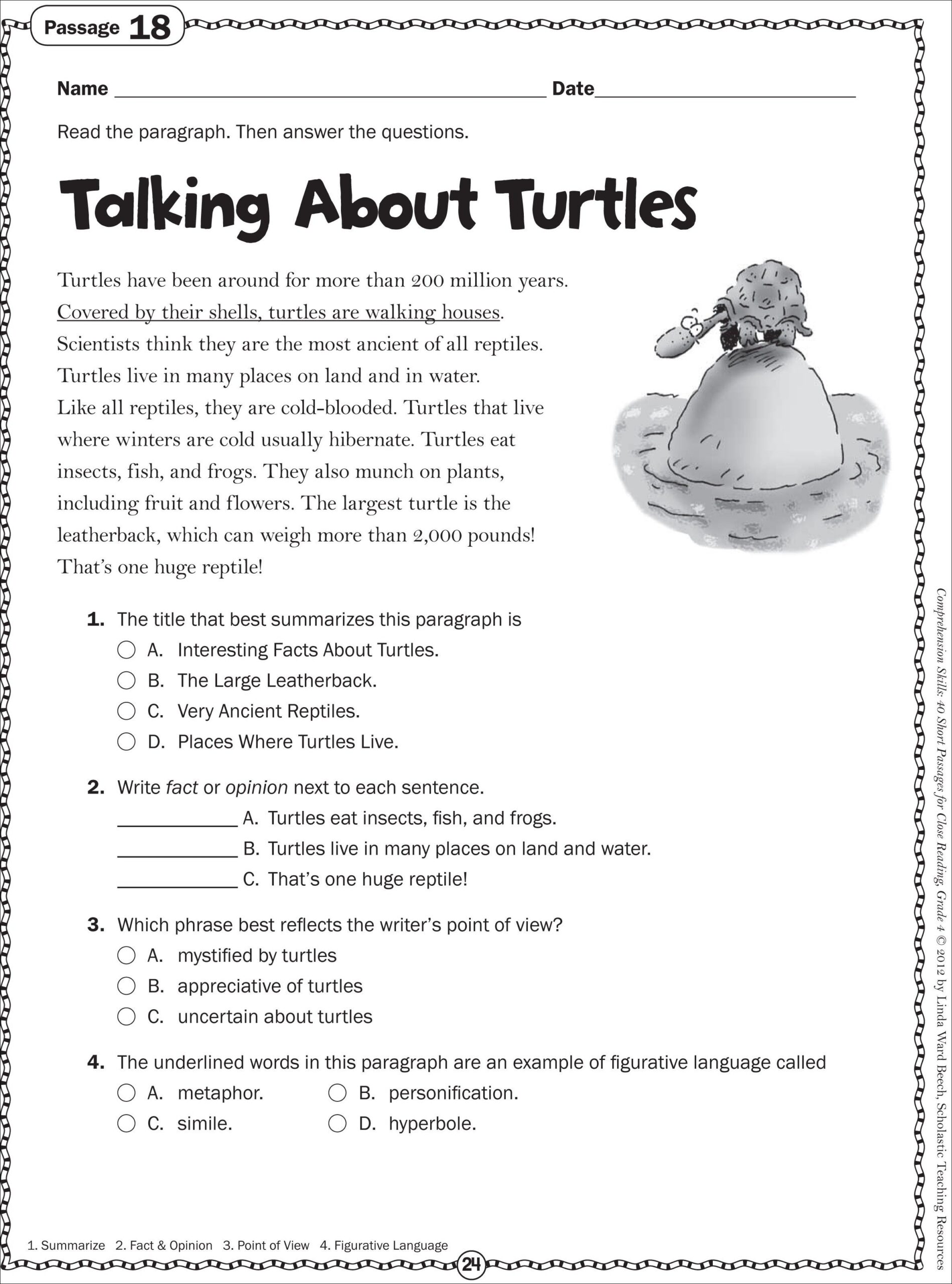 3rd grade reading comprehension books