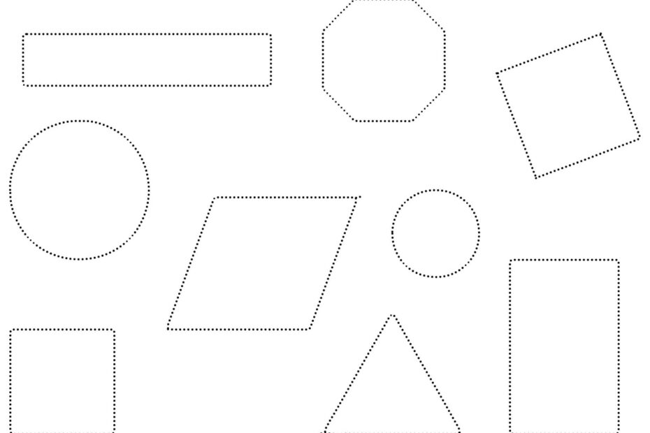 Simple Shapes Tracing Coloring Page Download Print Or Color Online