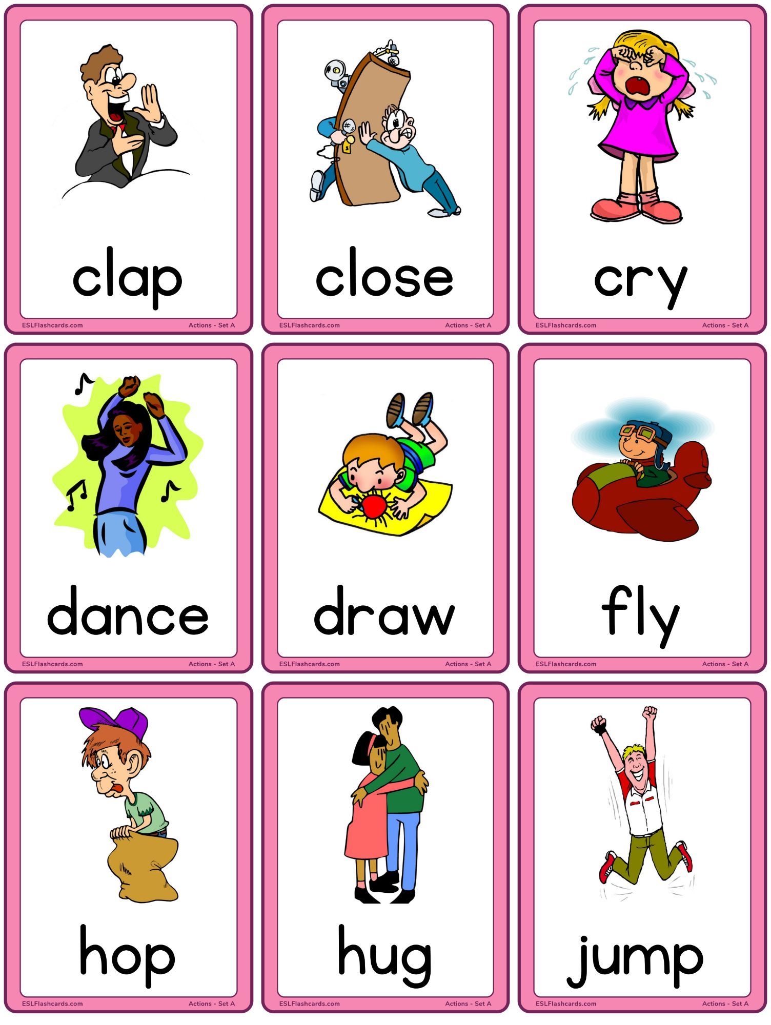 Simple Word Flash Cards