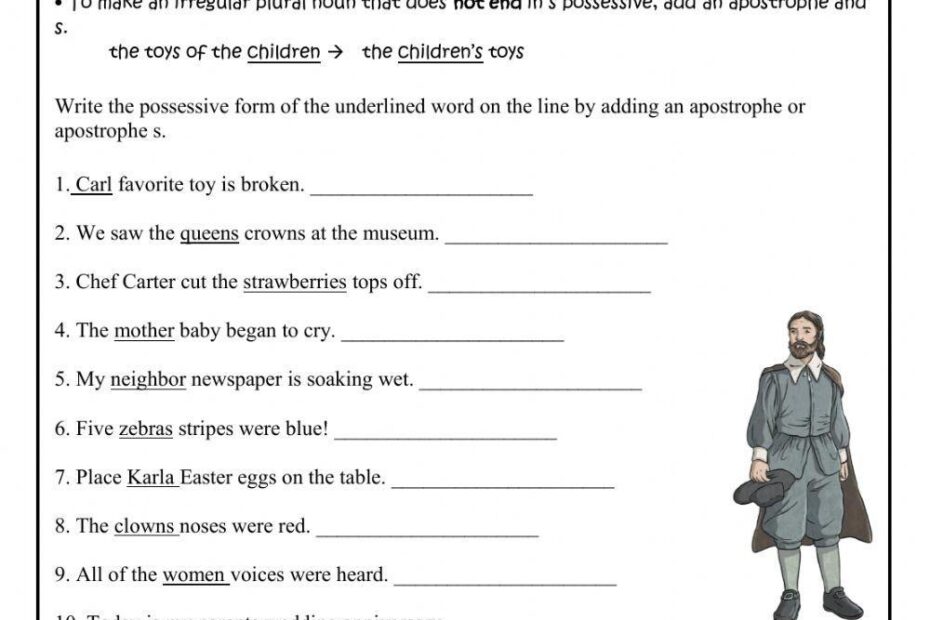 Singular And Plural Possessive Nouns Activity Live Worksheets