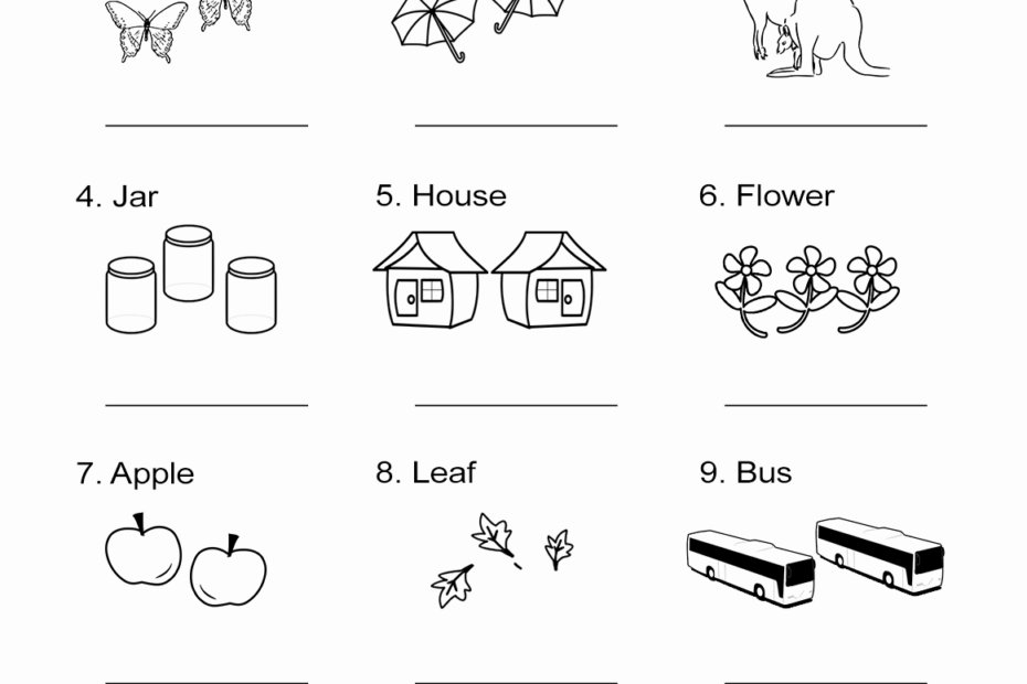 Singular Or Plural Nouns Worksheet